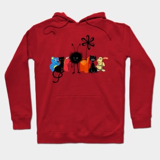 Fun Gang Of Cartoon Characters Hoodie